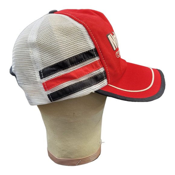 Vintage Motorcraft Quality Parts 3 Stripe Trucker Hat Mesh Snapback Cap USA READ - Picture 9 of 13